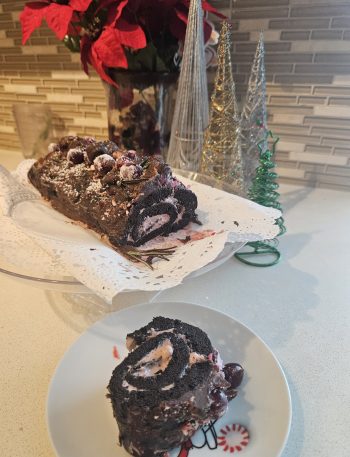 Yuletide Chocolate Peppermint Roll Cake 9 Yuletide peppermint cake roll Safe Delights