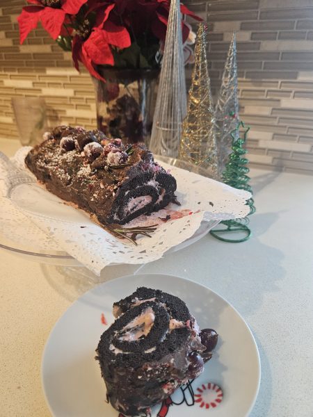Yuletide peppermint cake roll Safe Delights